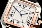 Cartier Santos De Cartier 2018 Mens RG/SS/LE Wht Swiss Qtz