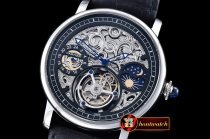 Cartier MoonPhase SS/LE Skeletonal Black - Asia HW Tourbillon