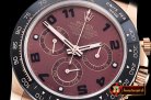 Rolex Daytona Cer RG/RU Brown Num BP Ult A7750 Mod