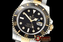 Rolex Submariner 116613LN 904L YG/SS Blk/D GMF SP A3135