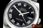 Rolex Datejust Man DJ 36mm Jub Dome 904L SS/SS Black Roman ARF A3135