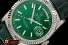 Replica Rolex DayDate Fluted Green SS/LE Asian Eta 2836