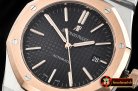 Audemars Piguet Royal Oak 15400 RG/SS Black OMF 1:1 MY9015 Mod 3120