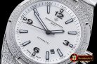 VACH. CONSTANTINE Overseas Ref.47074 Diams SS/SS White MY8215 Mo