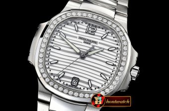Patek Philippe Nautilus 33mm Diam SS/SS White PF Miyota 9015