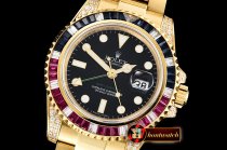 Rolex GMT Master II Ref.116758 SARU YG/YG Black KSF A2836