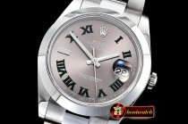 Rolex Datejust II DJ2 41mm Oyt Smt SS/SS Grey Roman BP Asia 2813