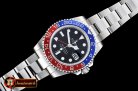 Rolex GMT II Red/Blue SS/SS Black BP A3186 Mod