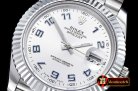 Rolex Datejust II DJ2 41mm Jub Flt SS/SS Silv Wht Num BP A3235 M