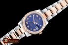 Rolex Datejust DJ 36mm Oyst Flt RG/SS Blue Rmn BP A3135 Mod