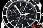 Breitling SuperOcean Heritage II Chronograph SS/RU Blk OMF A7750