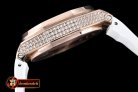 AP0369D - Royal Oak Ladies Chrono RG/RU Wht Diam Diam Bez VK64