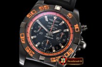 Breitling Chronomat B01 Raven DLC/RU Blk/Stk/Org GF A7750 Mod