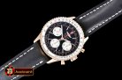Breitling Navitimer B01 RG/LE Black/White JF A7750 Mod