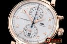 IWC Da Vinci Chrono Laureus Ed RG/LE White YLF Asia 7750