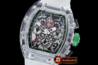 RM082E - RM011 Felipe Messa Big Date Sapphire Limited Green A-77