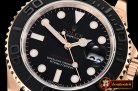 Rolex YachtMaster 116655 40mm RG/RU Black ARF SH3135 Mod
