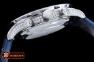IWC Portuguese Chrono Diam SS/LE Wht/Blue ZF A79350 Mod