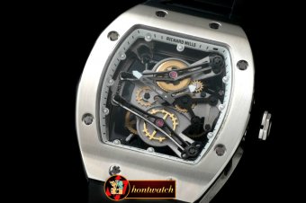 RM067C - Bubba Watson Tourbillon SS/RU White Swiss Qtz