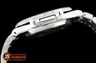 Patek Philippe Nautilus Mens 40mm Diams SS/SS White Sticks MY9015 Mod