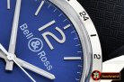 Bell & Ross BR123 GMT 24H SS/RU Blue Asia 2836 Mod