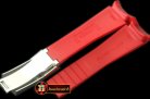 ROLACC021B - Red Rubber Strap 20/18 with Insignia Clasp