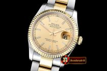 Replica Rolex DateJust Midsize 31mm YG/SS Gold Sticks BP Asia 28