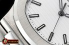 Patek Philippe Nautilus Jumbo 5711 SS/SS White/Stk PPF MY9015 Mod