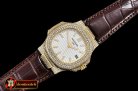 Patek Philippe Nautilus Mens 40mm Diams YG/LE White Sticks V2 MY9015