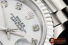 Rolex DateJust Ladies 28mm Pres Flt SS/SS Wht/Diam BP A2671