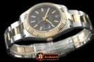 R2DJ0187G - SS/YG Oyster Fluted Grey Sticks Asian Eta 2836-2