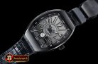 Franck Muller Vanguard Mens V45 PVD/LE/RU Silver Grey ABF Asia 2824