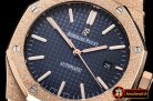 Audemars Piguet Royal Oak 15400 Frosted RG/RG Blue Asia 21J Mod 3120