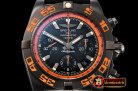 Breitling Chronomat B01 Raven DLC/RU Blk/Stk/Org GF A7750 Mod