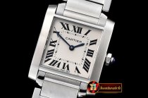 Cartier Ladies Cartier Tank Francaise SS/SS Wht TWF Swiss Qtz