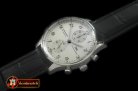 IWC0285 - Portuguese Chrono SS/LE Wht A-7750 New Improved