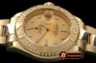 Best Replica Rolex Yachtmaster Men FG Gold Swiss Eta 2836/3135