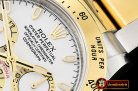Rolex Daytona 116523 YG/SS White Stk OMF A7750 Mod