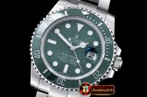 Rolex Submariner 116610LV SS/SS Green BP V2 SP A3135 Mod