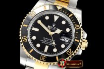 Rolex Submariner 116613LN 904L YG/SS Black ARF SH3135V2