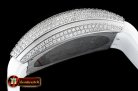 Franck Muller Vanguard Mens V45 Diams SS/LE/RU Silver Wht ABF A2824