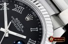Rolex Datejust II DJ2 41mm Oyt Flt SS/SS Black Roman BP Asia 2813
