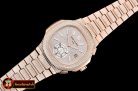 Patek Philippe Nautilus 5980 Full Diams RG/RG Diam Asia 7750 Mod