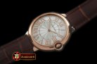 CAR0332C - Ballon De Cartier Mid RG/LE White Roman Miyota