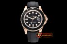 Rolex YachtMaster 116655 40mm RG/RU Black ARF SH3135 Mod