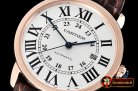 Cartier Ronde Louis Cartier Date RG/LE White Miyota 9015