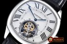 Replica Cartier Drive De Cartier Tourbillon SS/LE White Tourbill