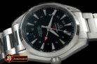 OMG0419A - Aqua Terra GMT SS/SS Black Miyota 8205