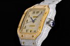 Cartier > SANTOS SERIES Full Dia 40mm A2824 2 TONE