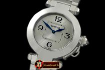 CAR0314A - Pasha Ladies SS/SS White Swiss Ronde Quartz